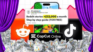 Create Reddit stories FOR FREE  CapCut Online Tutorial TikTok Creativity Program [upl. by Khudari]