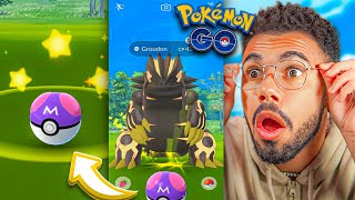 CAPTURANDO PRIMAL GROUDON SHINY COM A MASTER BALL 🤯🤯👀 [upl. by Cavanagh]