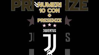 JUVE I Numeri 10 con  PRESENZE juventus juve nextgen seriea calcio championsleague top5 [upl. by Latoyia]