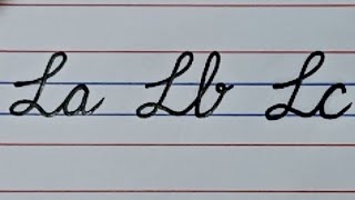 How to join Capital cursive L to small letters  Improve writing skills  Cursive writing a to z [upl. by Kronfeld]