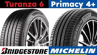 Bridgestone Turanza 6 vs Michelin Primacy 4 [upl. by Tager]