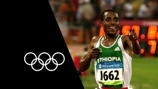 2 Races 2 Records 1 Athlete  Kenenisa Bekele  Olympic Records [upl. by Vinnie]