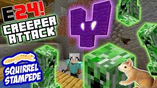 Squirrel Stampede Plays Minecraft Episode 24 Mineshaft Part 2 [upl. by Anwadal]