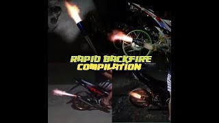 RAPID BACKFIRE COMPILATION  SUZUKI RAIDER 150 AND CLASSIC BIKE  SHOUT OUT [upl. by Edy555]