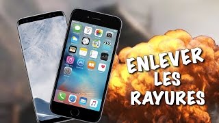 COMMENT ENLEVER LES RAYURES DIPHONE ÇA MARCHE [upl. by Critta]