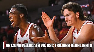 TOP 5 UPSET 🚨 Arizona Wildcats vs USC Trojans  Full Game Highlights  ESPN College Basketball [upl. by Annoirb]