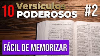 10 Textos Bíblicos ✝️ cortos y Poderosos para memorizar  Parte 2 [upl. by Ines]