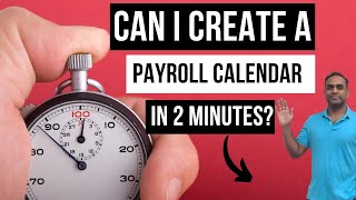 How to create Payroll Calendars in Excel within 2 minutes [upl. by Ayekel]