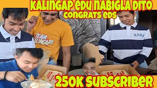 KALINGAP EDU NA SURPRISED SA CAKE NA BIGAY NG SPONSOR SA KANYANG 250K SUBSCRIBER  JOMAR NABIGLA [upl. by Cotterell]