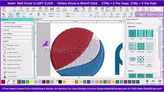 PEPSI Logo Digitizing  Easy Digitizing Episode 6 🧵  4K Tutorial pepsi digitizing [upl. by Youngman]