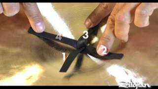 Zildjian Score Magazine  How To Tie A Cymbal Knot [upl. by Rehportsirhc]