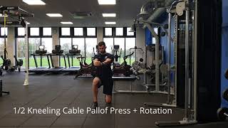 12 Kneeling Cable Pallof Press  Rotation [upl. by Casey]