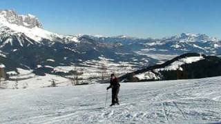 Skiing down to Ellmau Austria [upl. by Ilaire630]