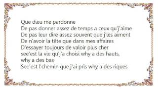 KMaro  Que Dieu Me Pardonne Lyrics [upl. by Nioe157]