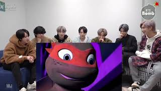 Bts react a tmnt [upl. by Ynattirb534]