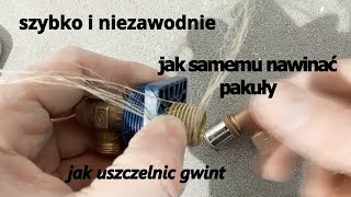 jak podłączyć wodę do stelaża WC jak nawinać pakuły [upl. by Ahcsap717]