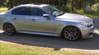 BMW E60 545I Sports mode V8 sound [upl. by Corwun16]