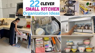 22 BRILLANT amp CLEVER Small Kitchen Organization Ideas  Ideas to Organize Kitchen Cabinets [upl. by Noived713]