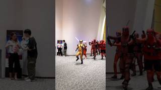 👀Deadpool and Wolverine♂️ funtastic team comics superheroes cosplay 39 marvel comics shorts [upl. by Annaitat]