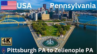 Driving from Pittsburgh PA to Zelienople PA using hyw I279 amp I79  0724 [upl. by Mildred]