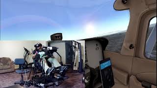 XPlane 11 VR  DOF Reality H6 full motion chair  PilotEdge IFR flight [upl. by Artema]