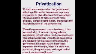 What is Privatisation  Privatization Meaning education shorts privatisation [upl. by Latin789]