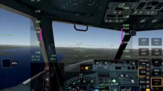 Basic Airliner ILS Approach And Landing [upl. by Bilat]