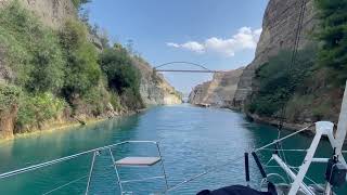 Lucky Enough  Crossing the Corinth Canal Greece [upl. by Alehs]