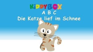 ABC die Katze lief im Schnee  Kinderlieder zum Mitsingen  KIDDYBOXTV [upl. by Yrian200]