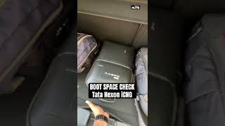 Tata Nexon CNG boot space check [upl. by Adnohryt41]