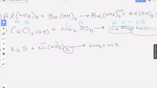 Complete the reaction and determine if a precipitate forms 4 [upl. by Nelehyram]