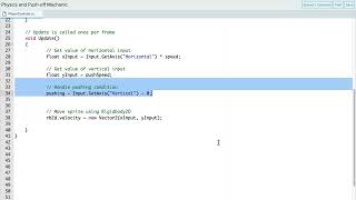 Unity Demo  Physics and Push off Mechanic [upl. by Spiers]
