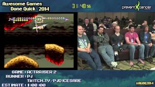 ActRaiser 2  SPEED RUN 05715 by PJ AGDQ 2014 [upl. by Nilad1]