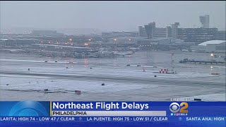 Noreaster Pummeling East Coast Cancels Flights At LAX [upl. by Nivad649]