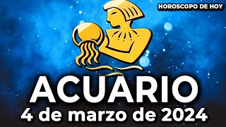 🍀𝐓𝐮 𝐝𝐞𝐬𝐭𝐢𝐧𝐨 𝐞𝐬 𝐢𝐦𝐩𝐚𝐜𝐭𝐚𝐧𝐭𝐞⚡️ Acuario hoy ♒ Horóscopo de 4 de Marzo de 2024 [upl. by Uttica]