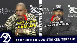 PENUH KHARISMA ALEX PEREIRA MERENDAH DIRI PADA KONFERENSI PERS UFC 307 [upl. by Ater]