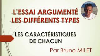 DELF B2  DALF C1  ESSAI ARGUMENTE LES CARACTERISTIQUES DE CHAQUE TYPE TABLEAU RECAPITULATIF [upl. by Ykcin]