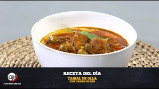 Tamal de olla con carne de res  Ají [upl. by Ailuy]