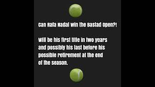 Can Rafa Nadal win one more clay title before it’s all said and done nadal rafa tennis shorts [upl. by Rachelle]