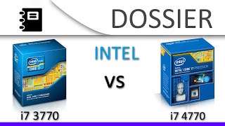 Haswell vs Ivy Bridge  i7 3770 vs i7 4770 comparaison physique [upl. by Sage]