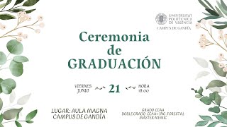 Cerimònia de graduació destudiants dels graus i màsters que simparteixen al campus [upl. by Elliot]