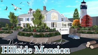 Bloxburg Hillside Mansion Build Tutorial [upl. by Adnoved]