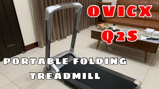 OVICX Q2S PORTABLE FOLDING TREADMILL  UNBOXING and QUICK REVIEW joy chien [upl. by Valentin851]