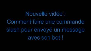 Commande slash pour envoyer un message avec son bot   Autocode AutoCode ferme le 260424 [upl. by Lleral]