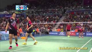 Badminton Highlights  MD Finals  2014 Asian Games [upl. by Warga]