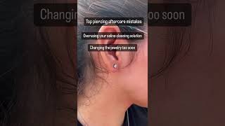 Here are some of the most common mistakes people make during their piercing aftercare process [upl. by Nevada]