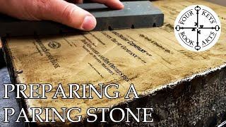 Preparing a Lithography Stone For Paring Leather [upl. by Cliffes]