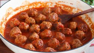 ALBÓNDIGAS de CARNE con SALSA  Receta tradicional de Albóndigas  CUKit [upl. by Branden285]