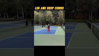 Pickleball Lob and Drop Combo pickleball pickleballskills pickleballstrategy pickleballshots [upl. by Yelsa]