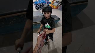 i changed his life😢 funny skatepark skate scooter comedy fun fail pain spanner [upl. by Macintosh]